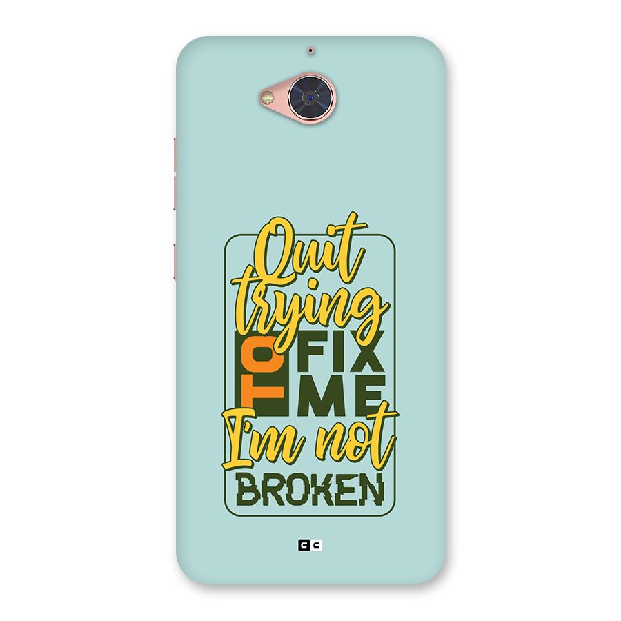Not Broken Back Case for Gionee S6 Pro