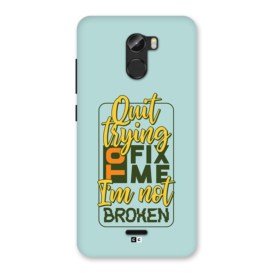 Not Broken Back Case for Gionee X1