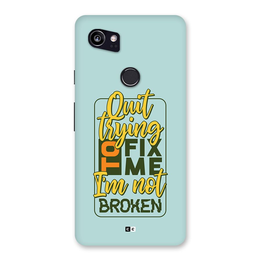 Not Broken Back Case for Google Pixel 2 XL