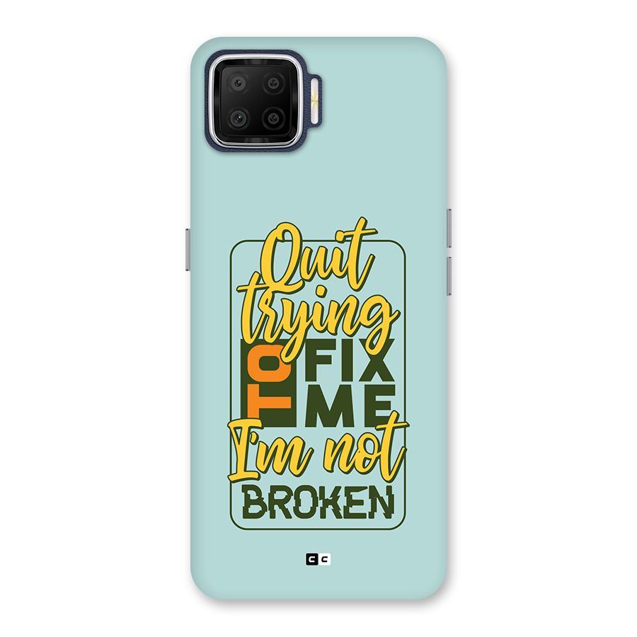 Not Broken Back Case for Oppo F17