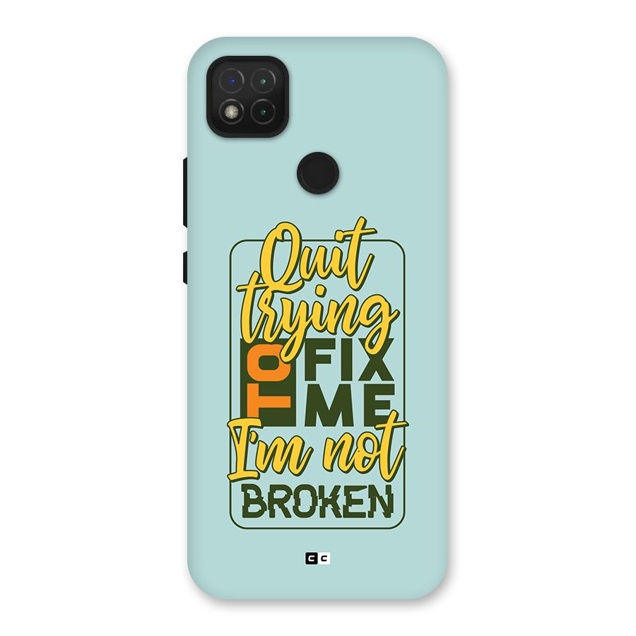 Not Broken Back Case for Redmi 9 Activ