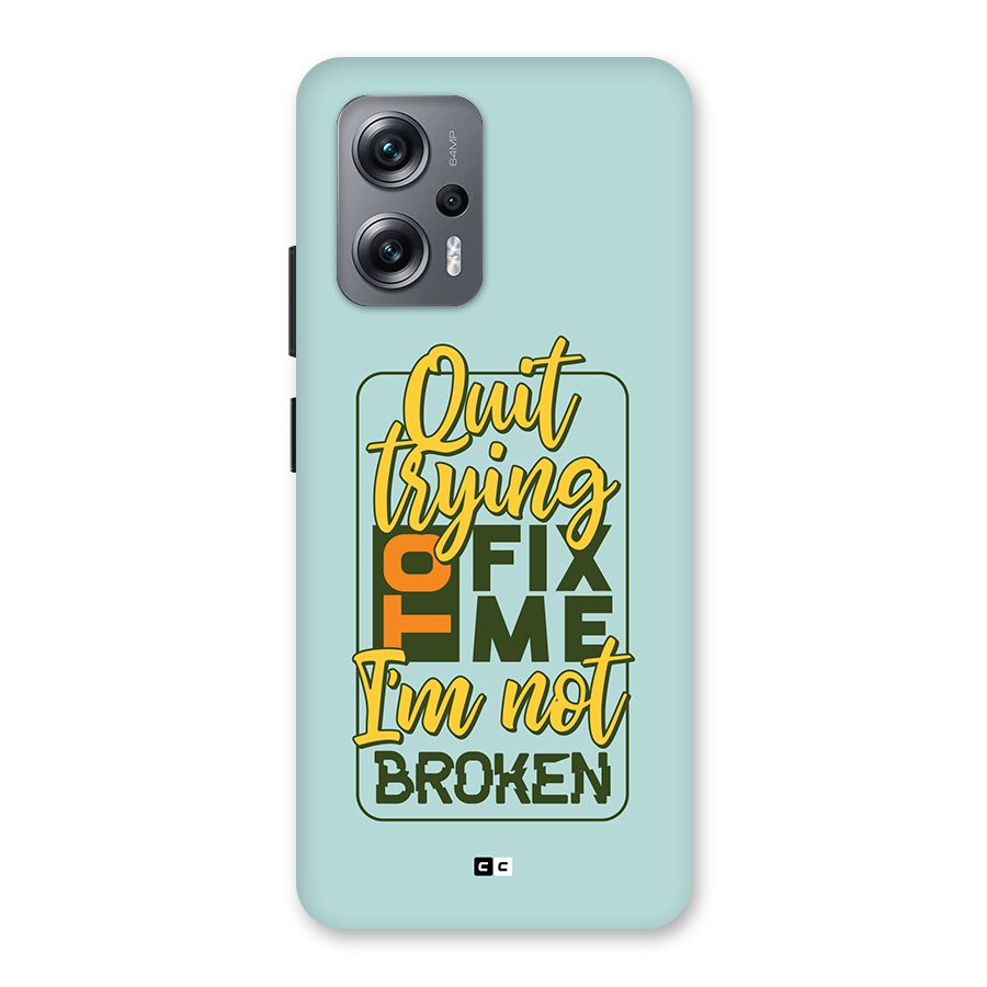 Not Broken Back Case for Redmi K50i