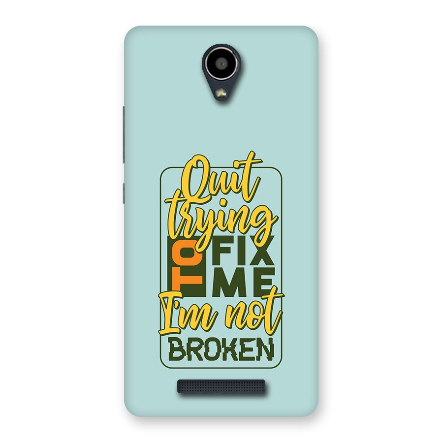 Not Broken Back Case for Redmi Note 2