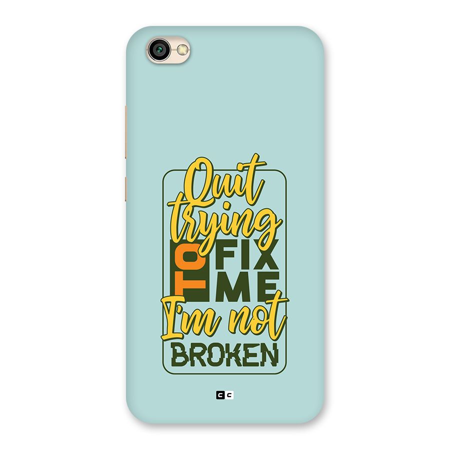 Not Broken Back Case for Redmi Y1 Lite
