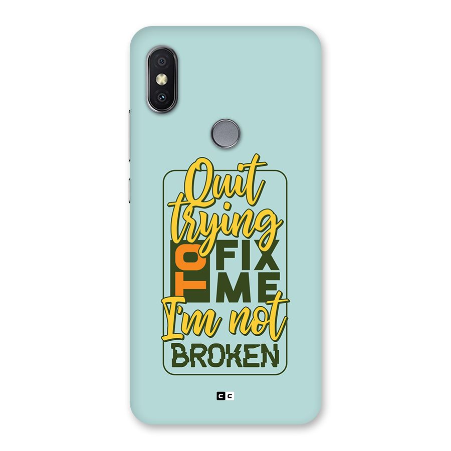 Not Broken Back Case for Redmi Y2