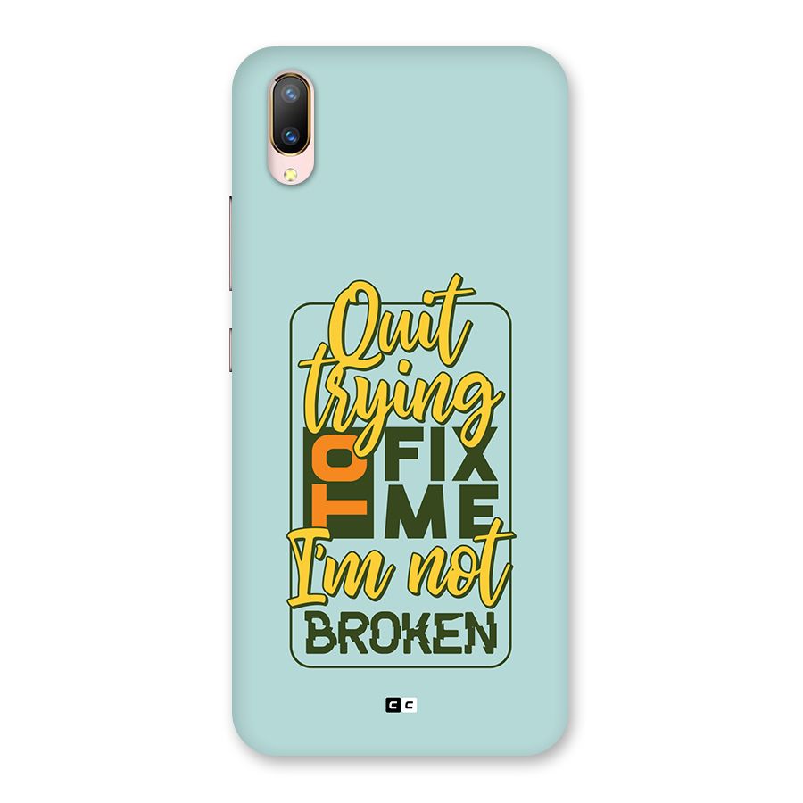 Not Broken Back Case for Vivo V11 Pro