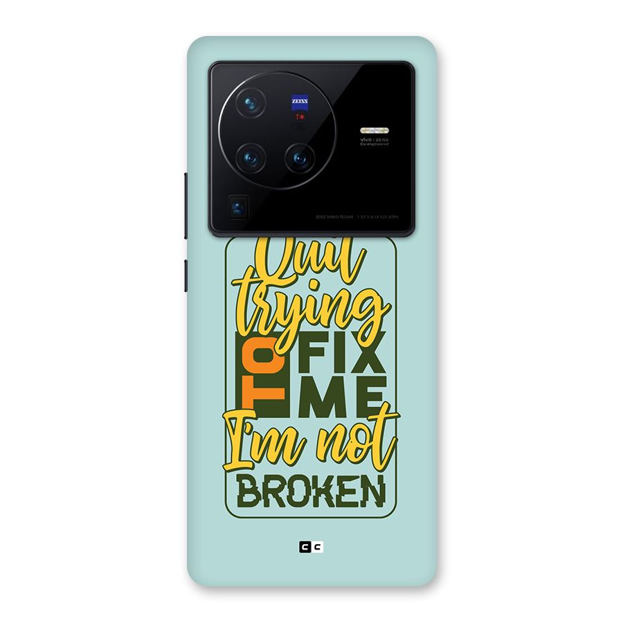 Not Broken Back Case for Vivo X80 Pro