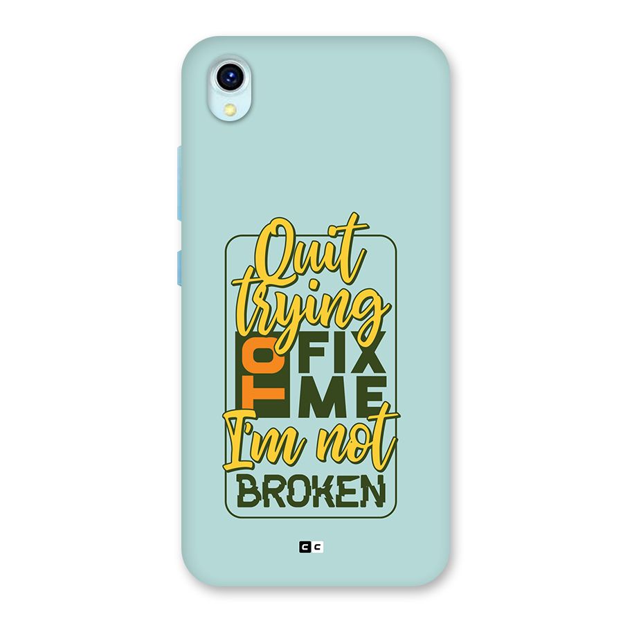 Not Broken Back Case for Vivo Y1s