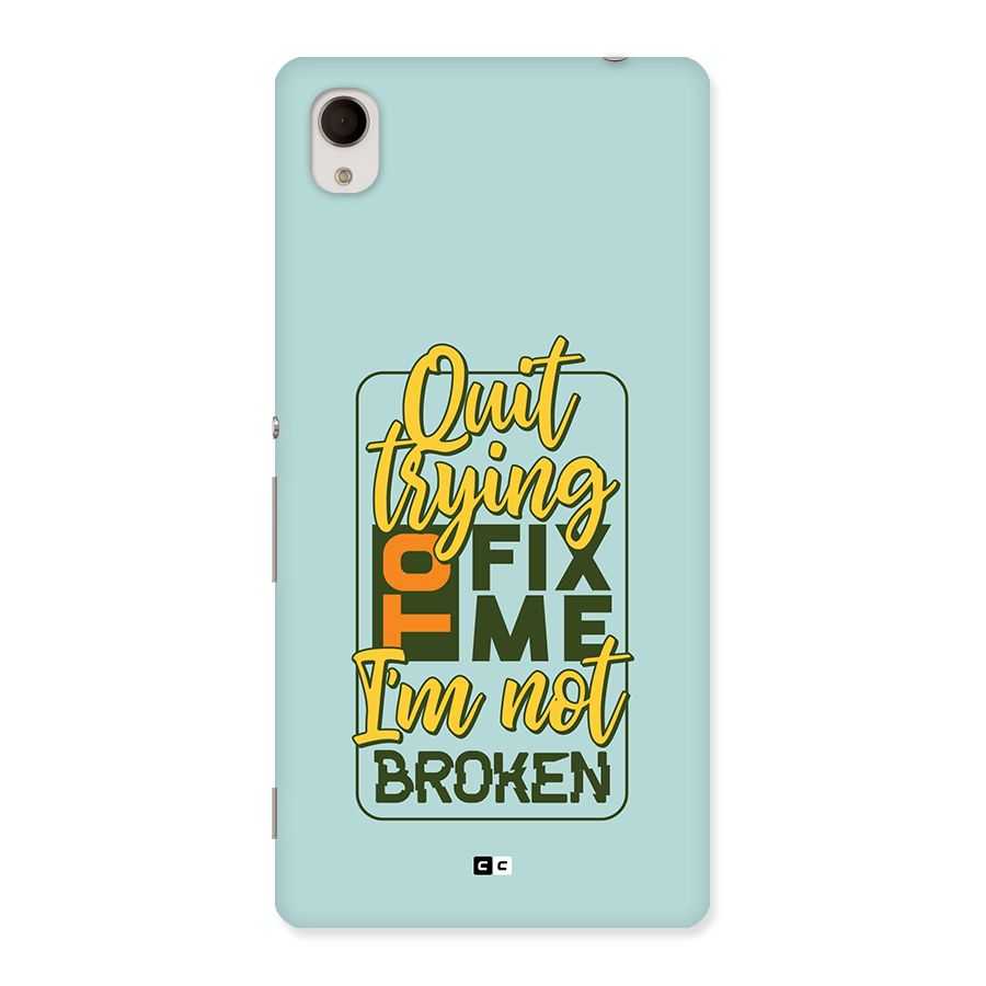 Not Broken Back Case for Xperia M4
