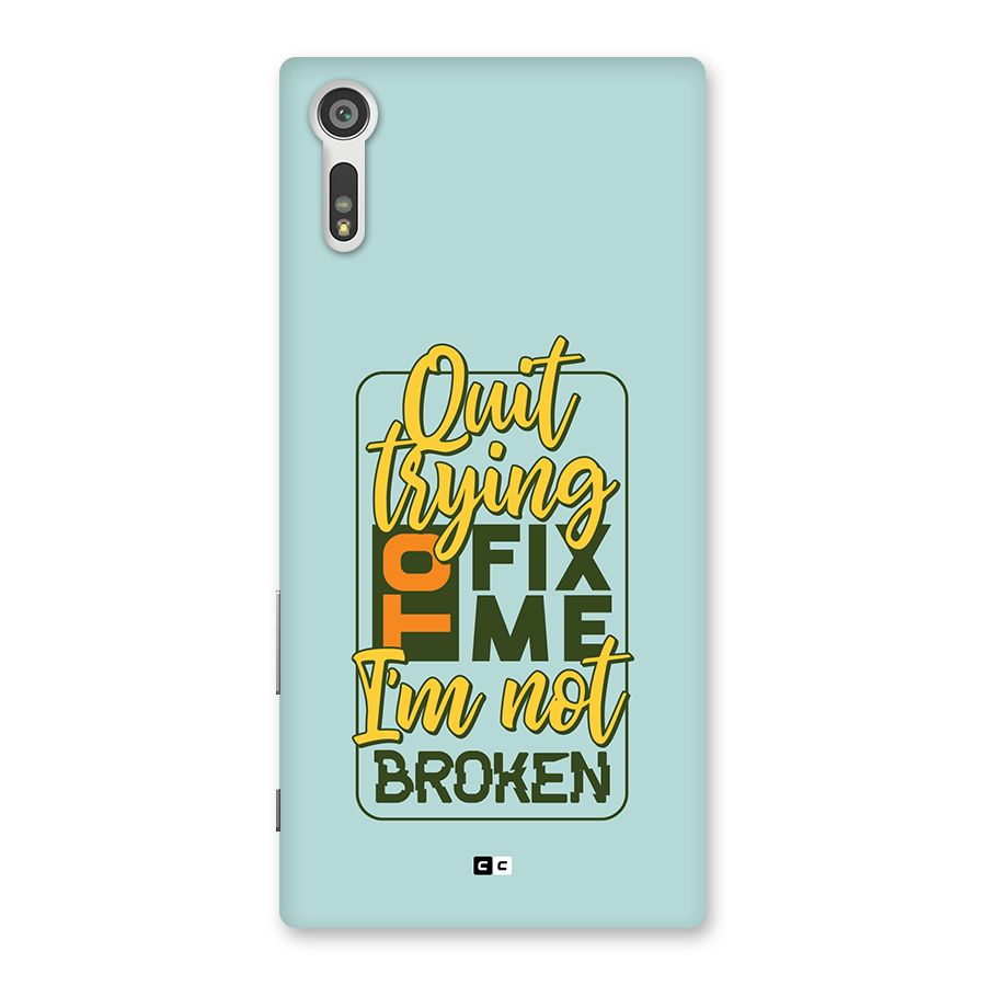 Not Broken Back Case for Xperia XZ
