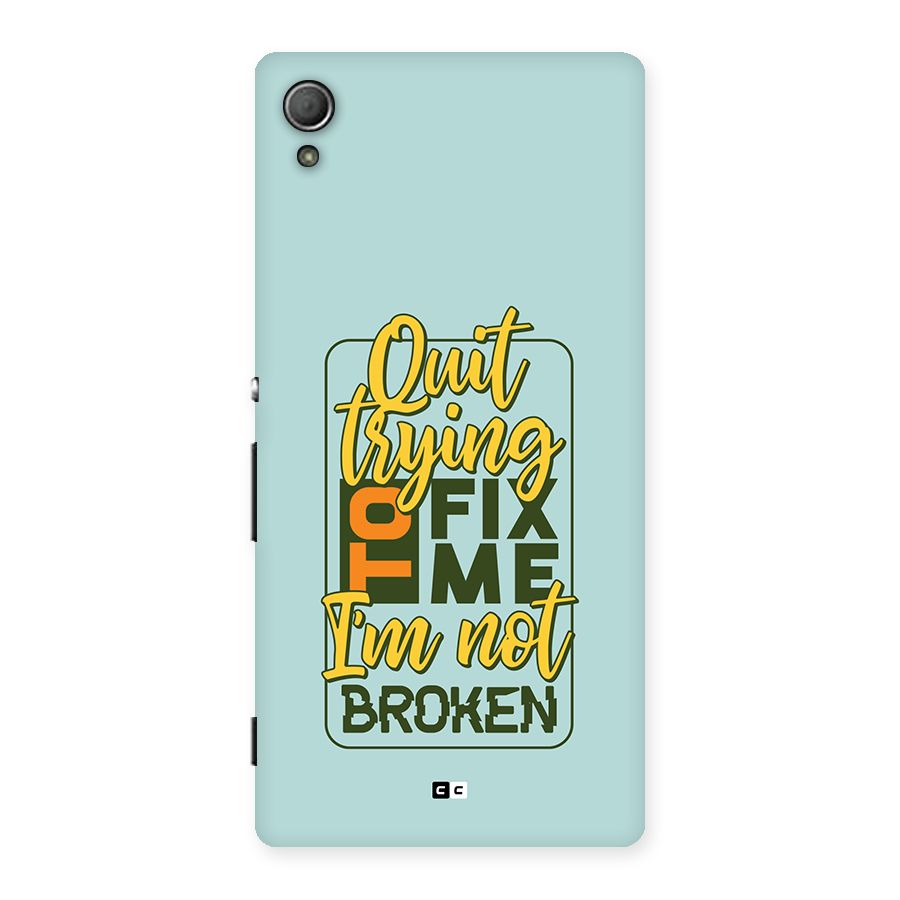 Not Broken Back Case for Xperia Z4