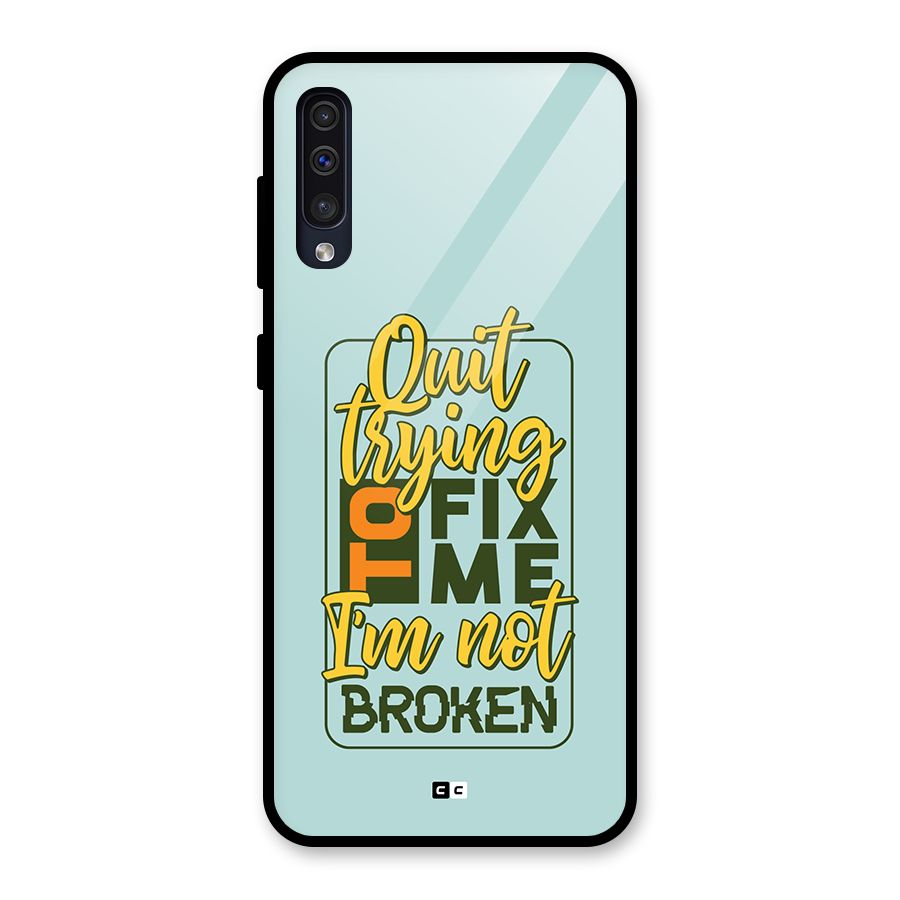 Not Broken Glass Back Case for Galaxy A50s