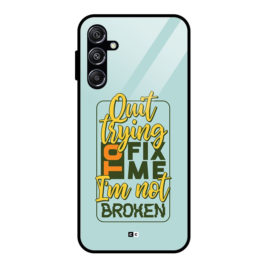 Not Broken Glass Back Case for Galaxy M34 5G