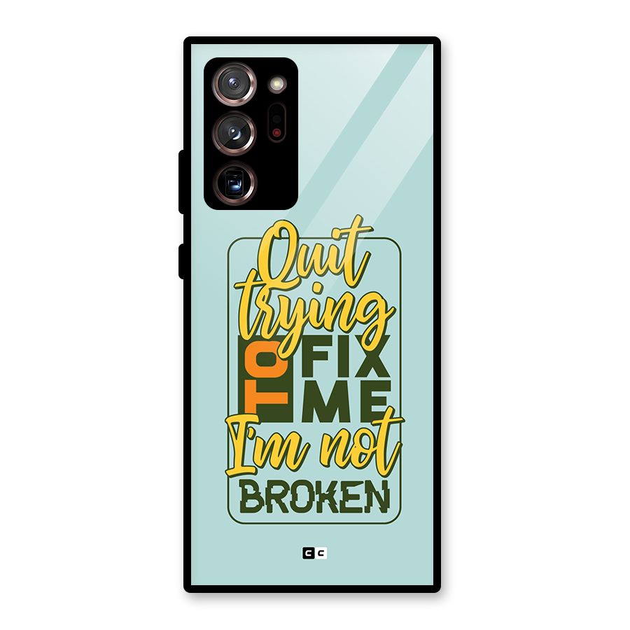Not Broken Glass Back Case for Galaxy Note 20 Ultra 5G