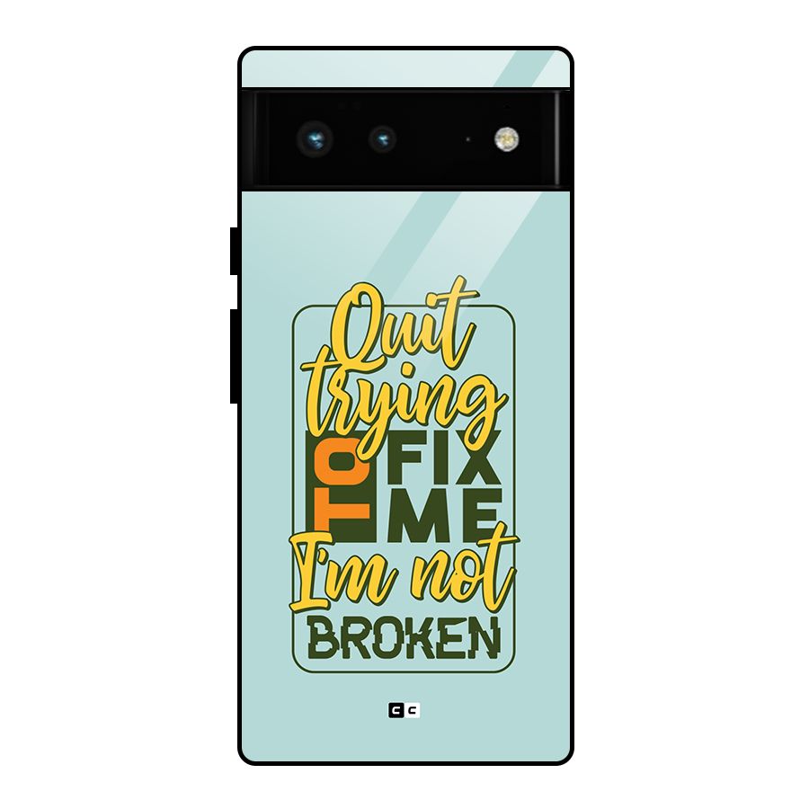 Not Broken Glass Back Case for Google Pixel 6