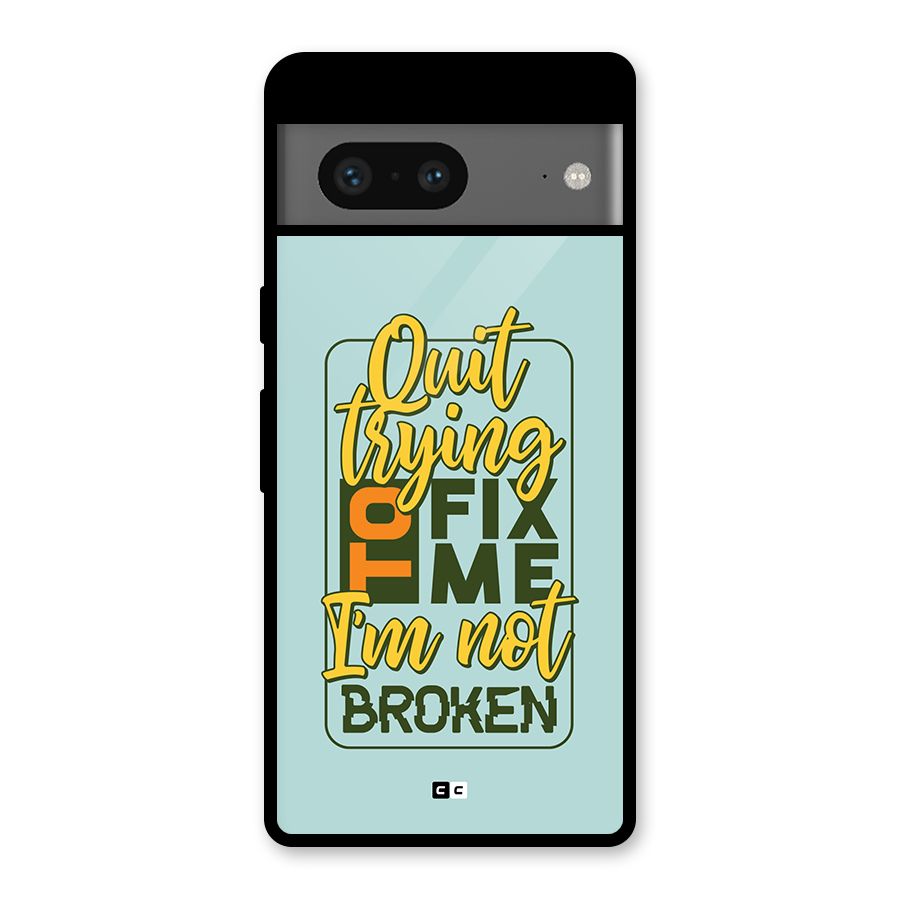 Not Broken Glass Back Case for Google Pixel 7