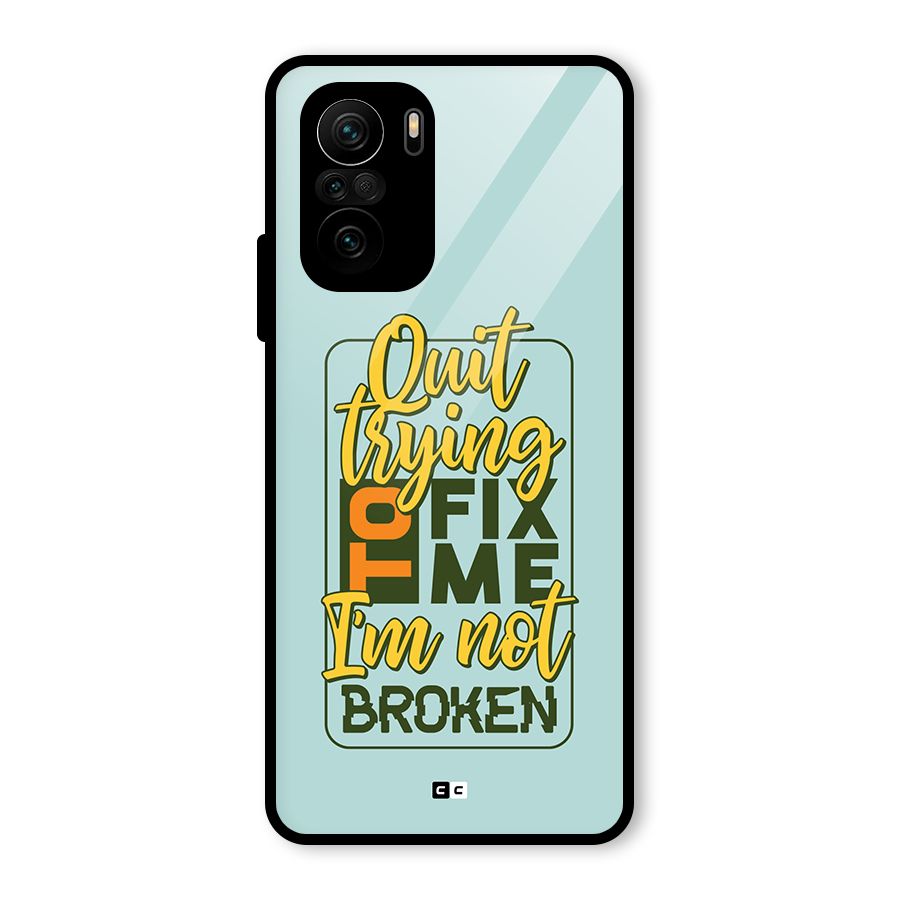 Not Broken Glass Back Case for Mi 11X Pro