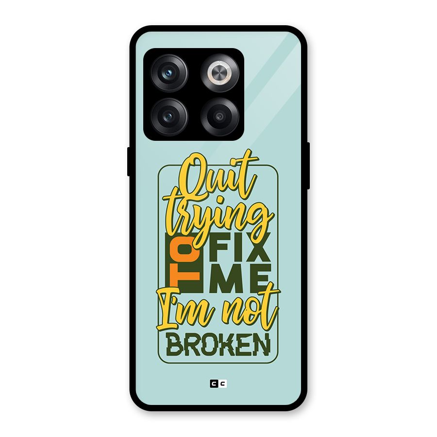 Not Broken Glass Back Case for OnePlus 10T