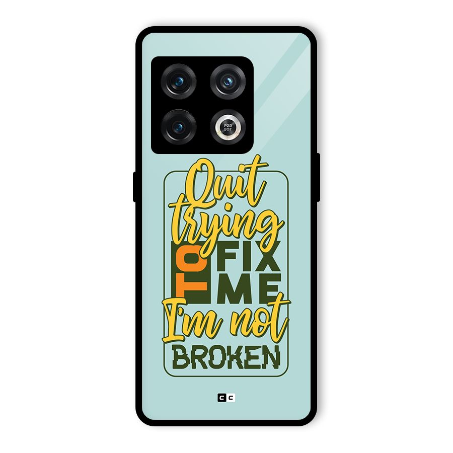Not Broken Glass Back Case for OnePlus 10 Pro 5G