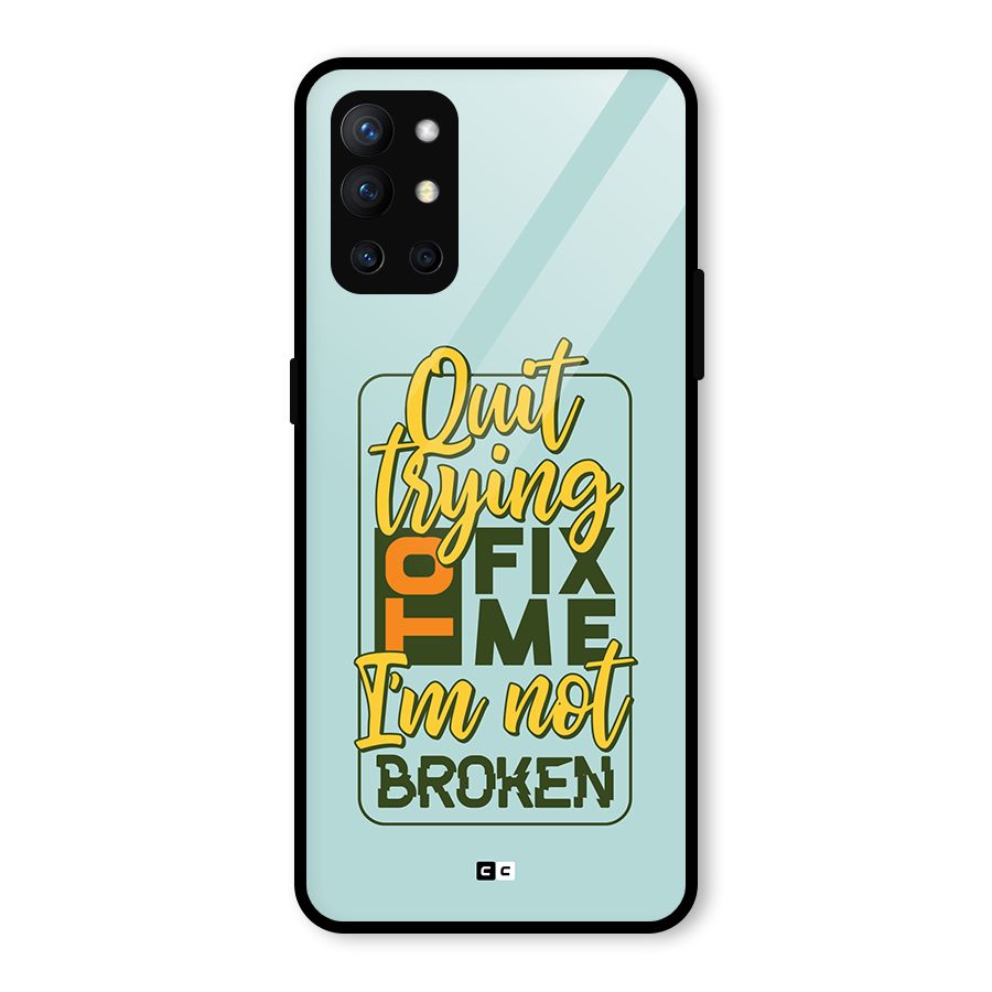 Not Broken Glass Back Case for OnePlus 9R