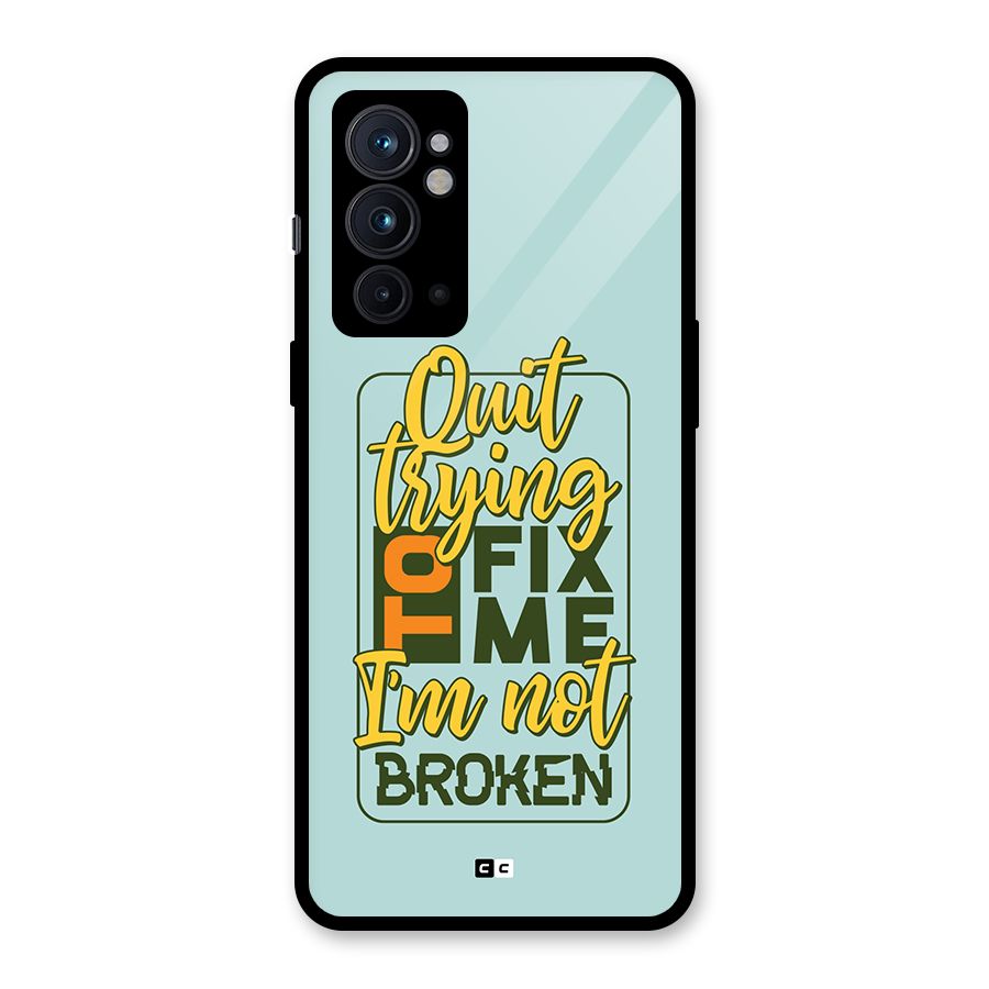 Not Broken Glass Back Case for OnePlus 9RT 5G