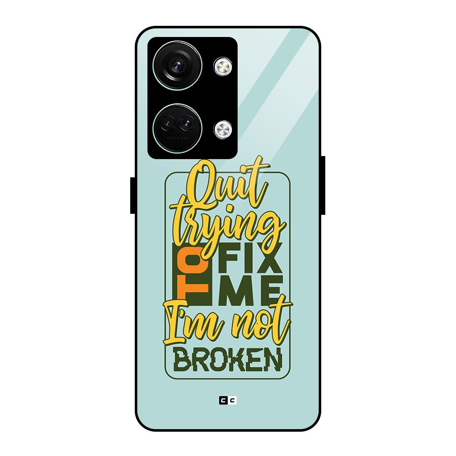 Not Broken Glass Back Case for Oneplus Nord 3