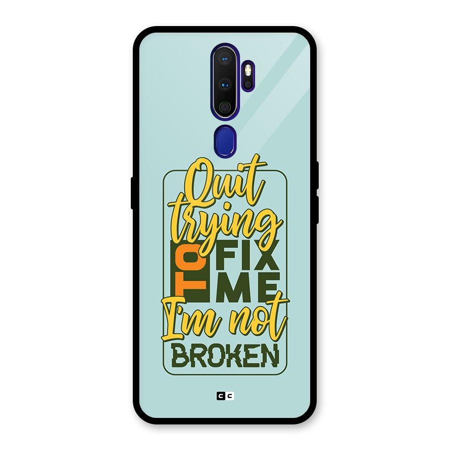 Not Broken Glass Back Case for Oppo A9 (2020)
