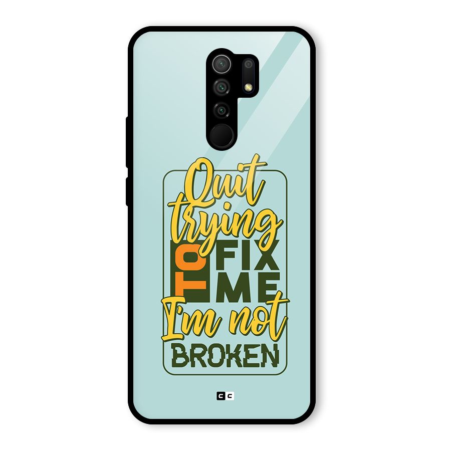 Not Broken Glass Back Case for Poco M2