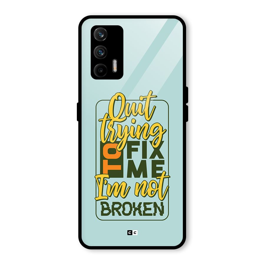 Not Broken Glass Back Case for Realme GT 5G