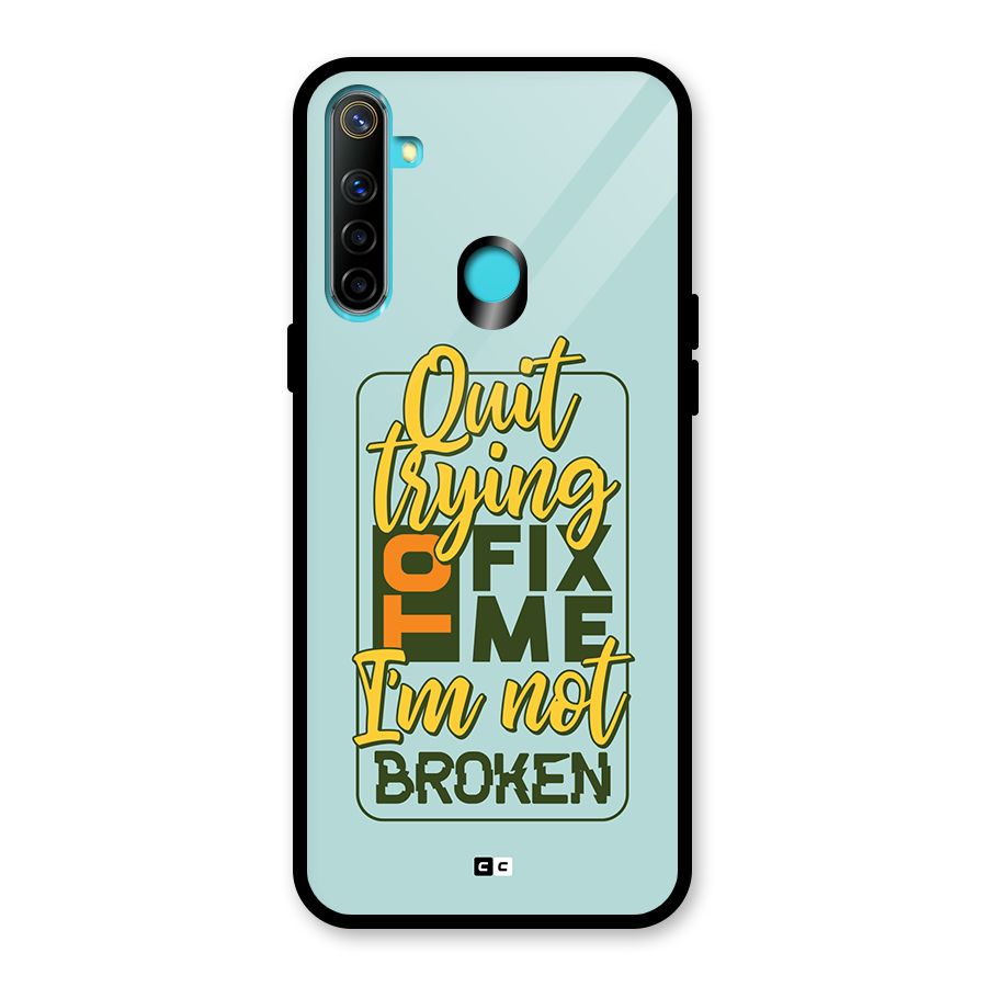 Not Broken Glass Back Case for Realme Narzo 10