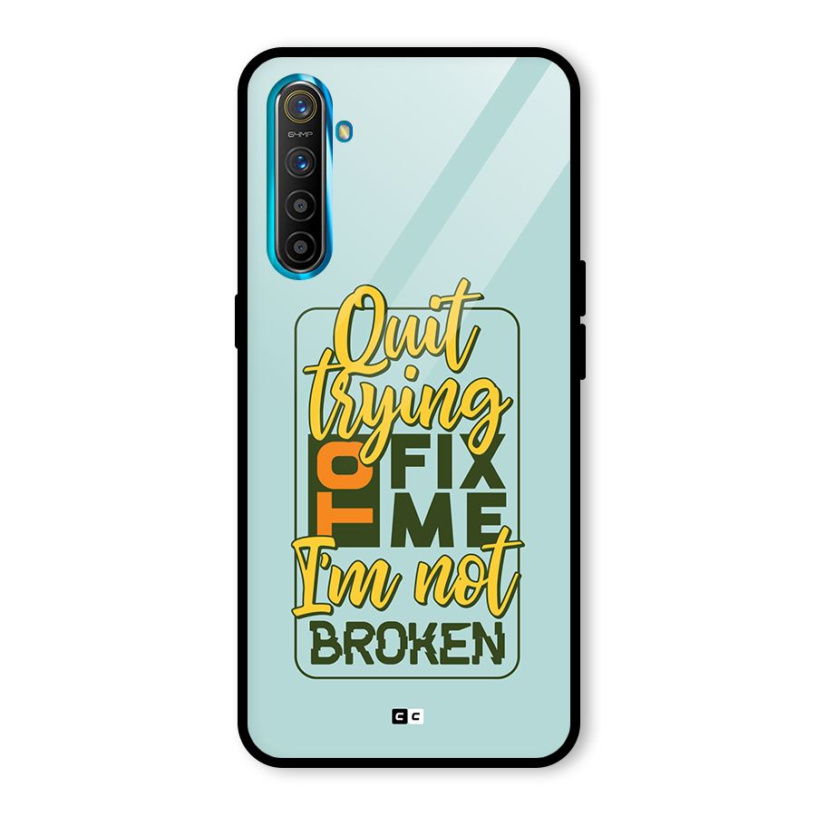 Not Broken Glass Back Case for Realme XT
