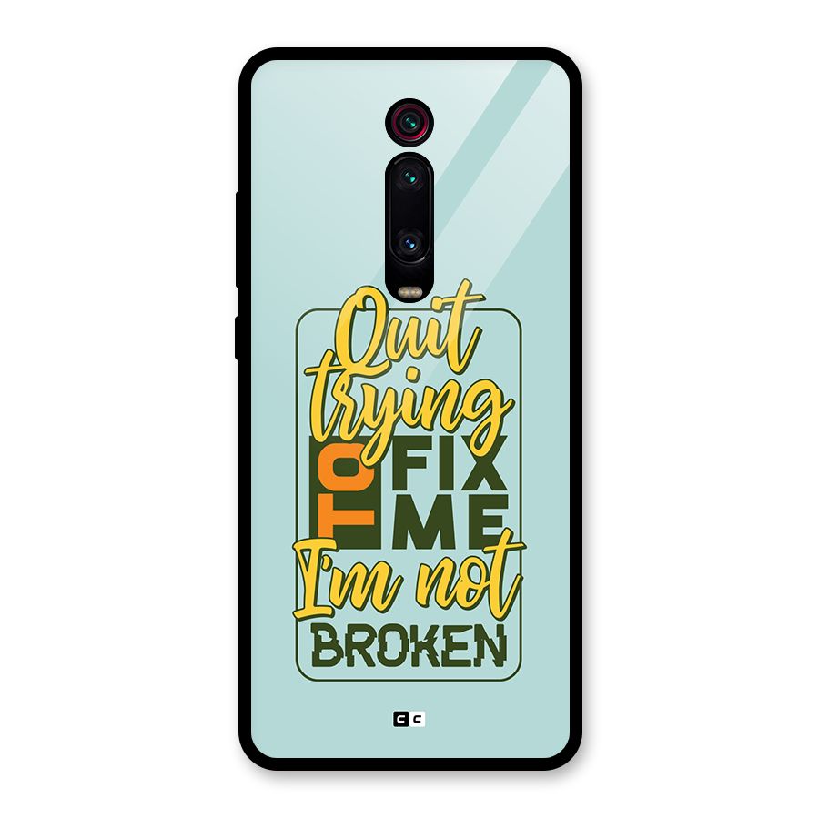 Not Broken Glass Back Case for Redmi K20