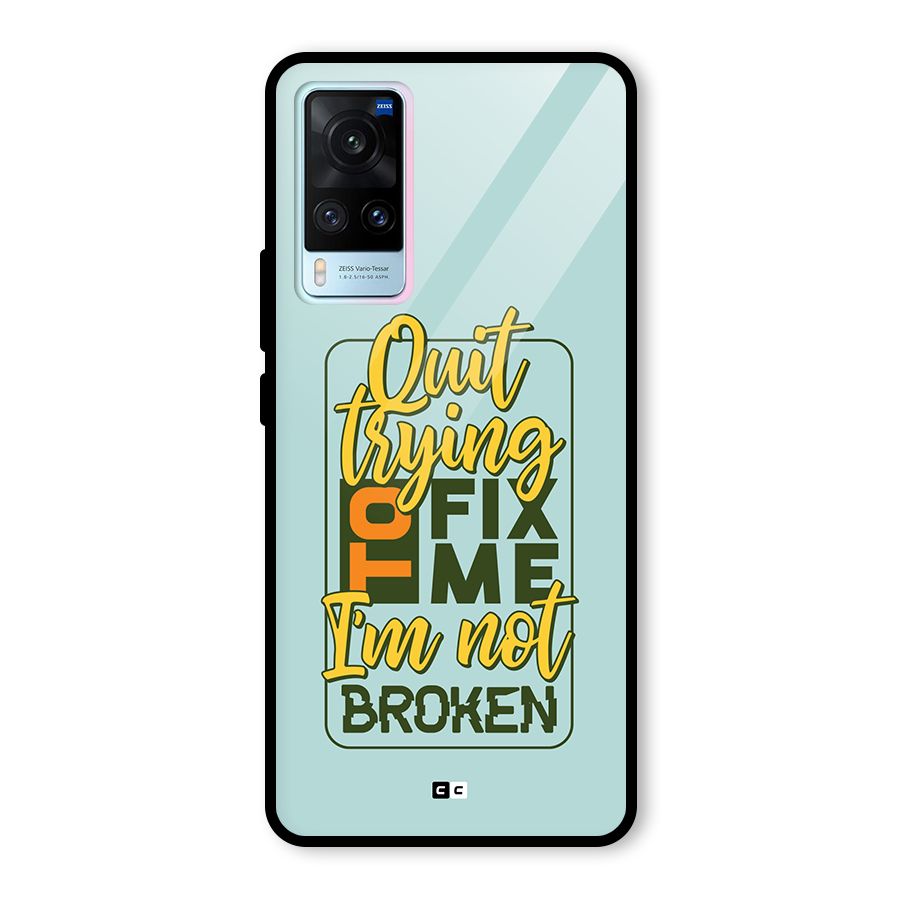 Not Broken Glass Back Case for Vivo X60