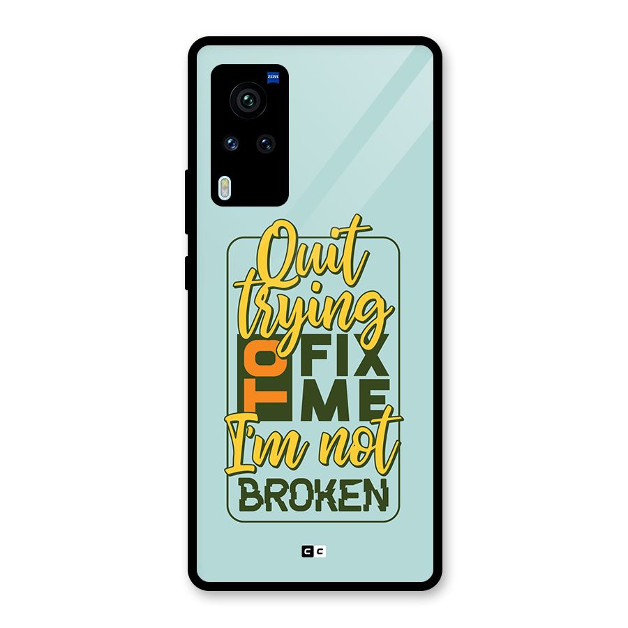Not Broken Glass Back Case for Vivo X60 Pro