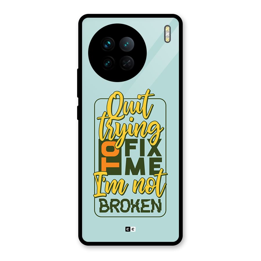Not Broken Glass Back Case for Vivo X90
