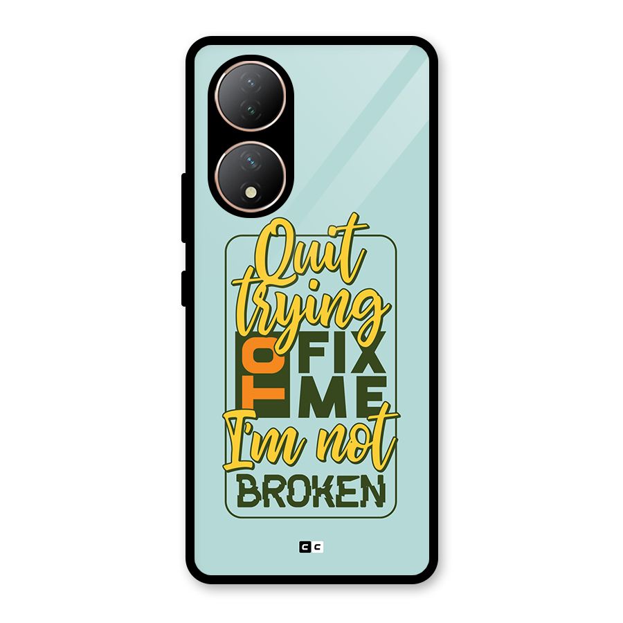 Not Broken Glass Back Case for Vivo Y100A