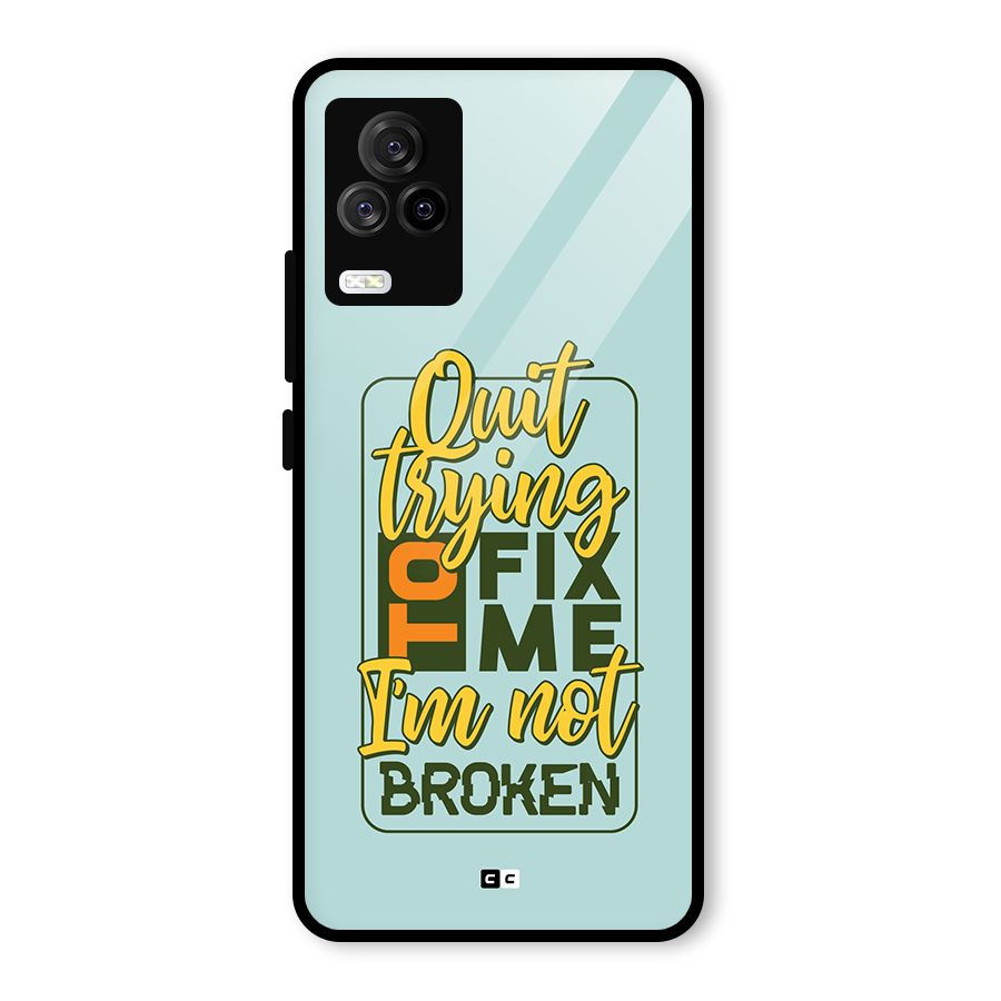 Not Broken Glass Back Case for Vivo iQOO 7 Legend 5G