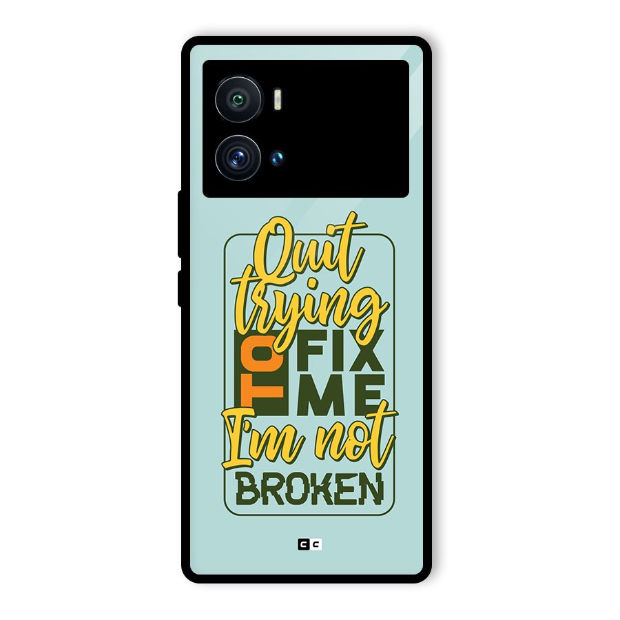 Not Broken Glass Back Case for Vivo iQOO 9 Pro