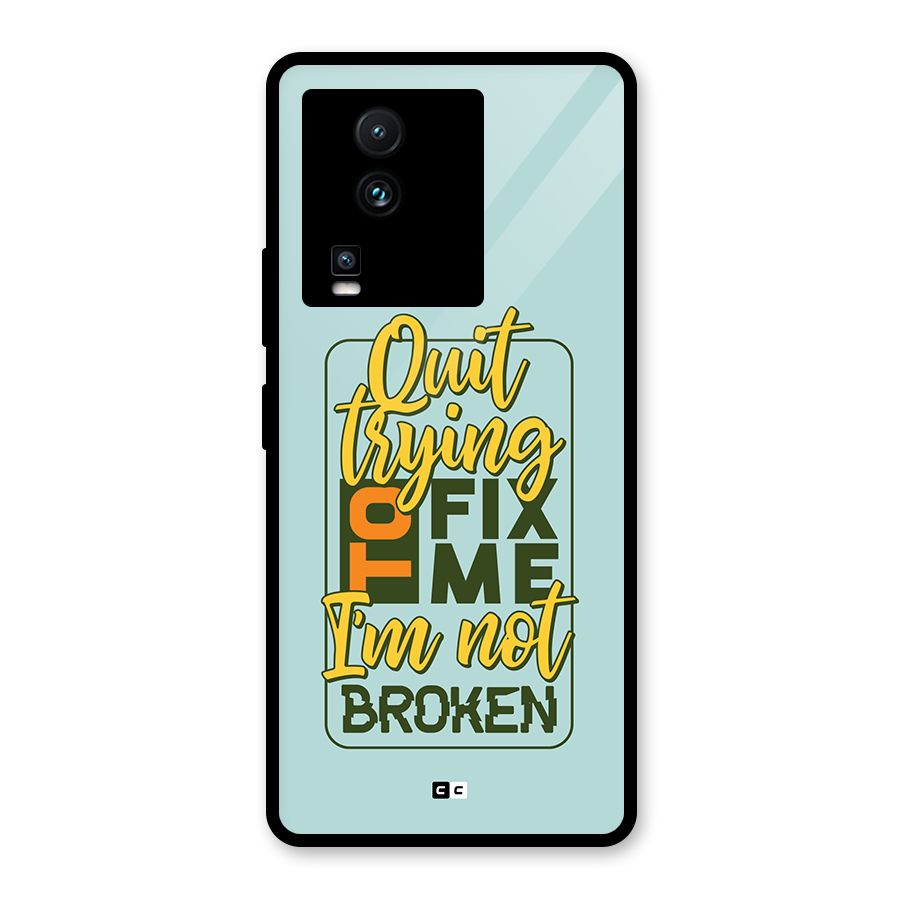 Not Broken Glass Back Case for Vivo iQOO Neo 7