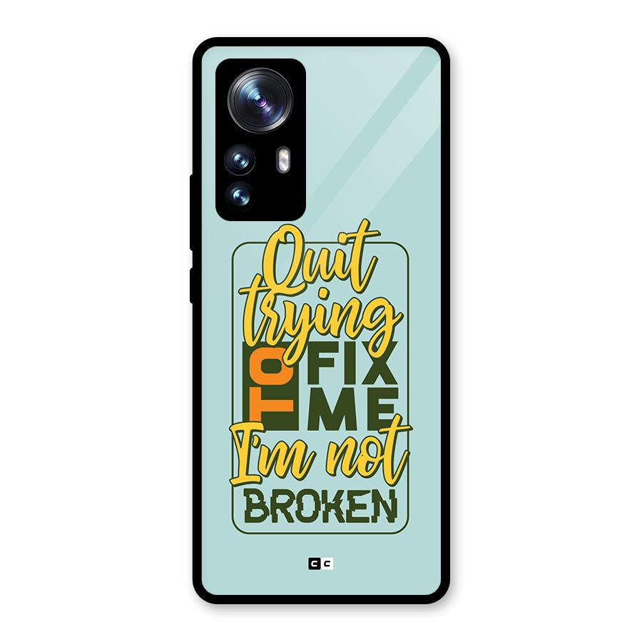 Not Broken Glass Back Case for Xiaomi 12 Pro