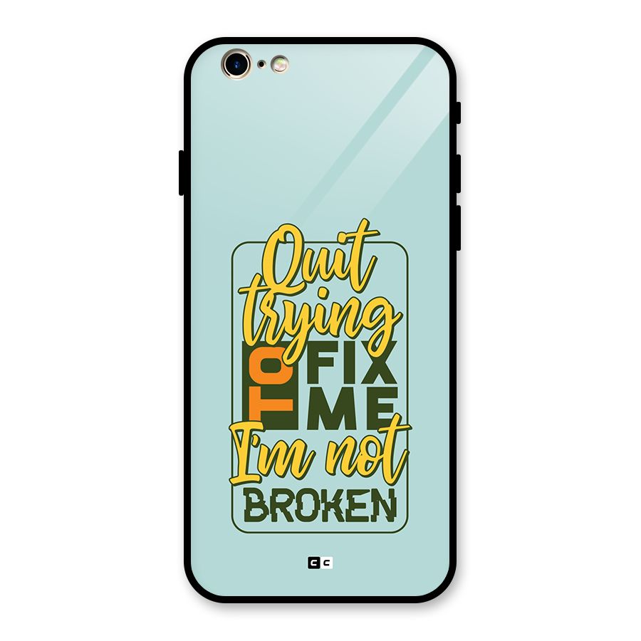 Not Broken Glass Back Case for iPhone 6 6S