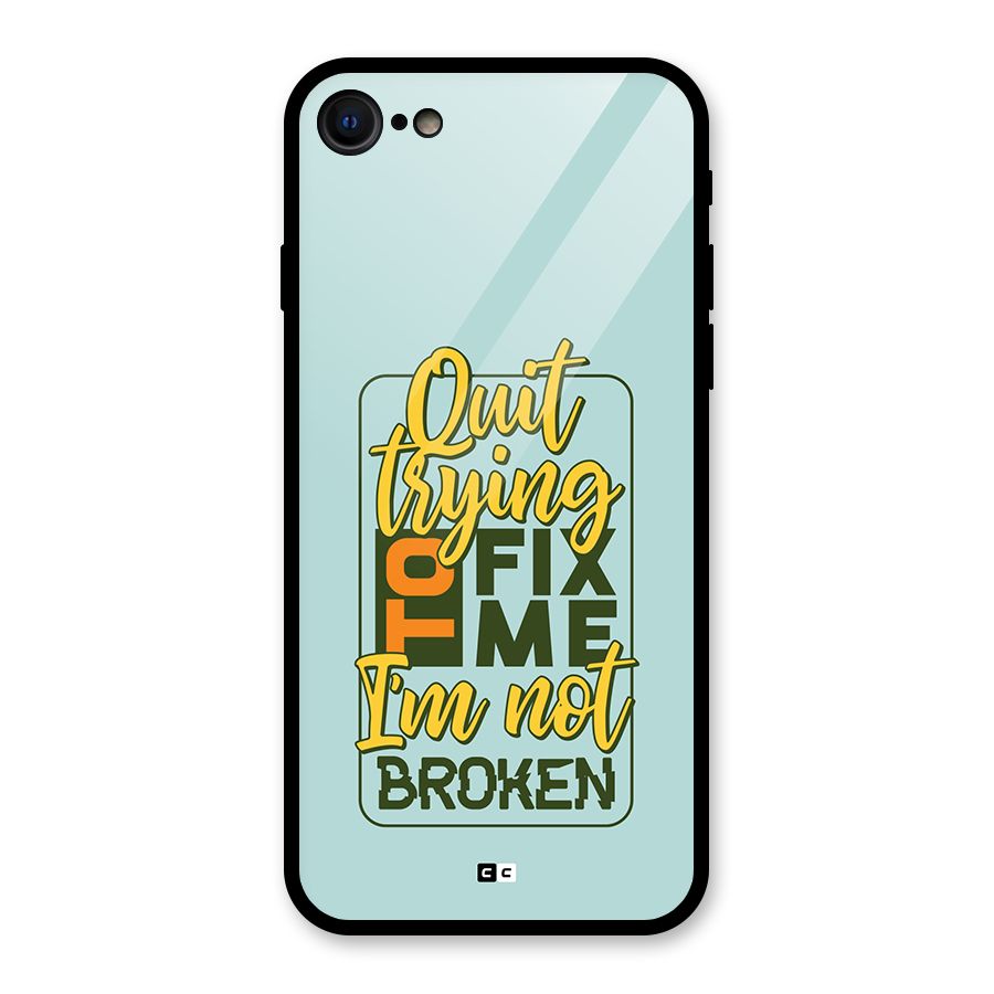 Not Broken Glass Back Case for iPhone 7
