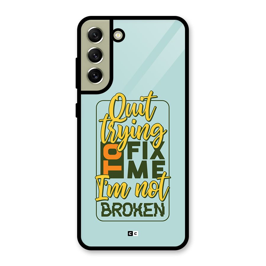 Not Broken Metal Back Case for Galaxy S21 FE 5G (2023)
