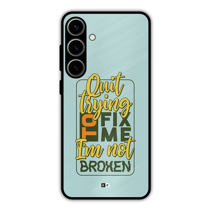 Not Broken Metal Back Case for Galaxy S24 Plus