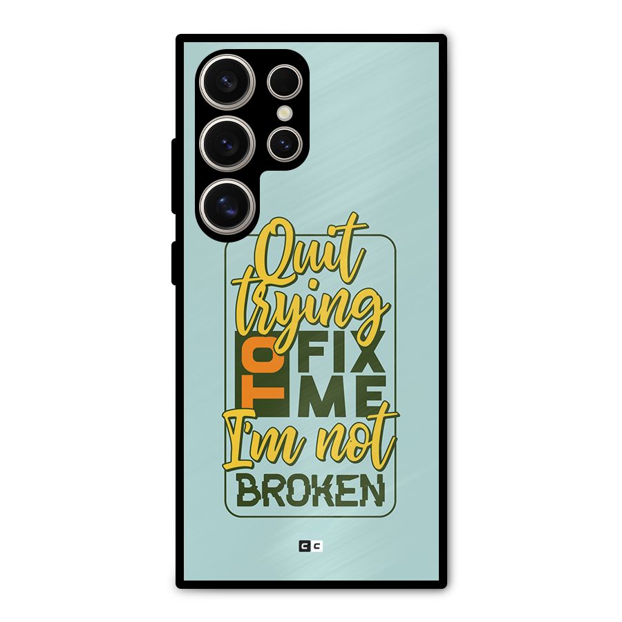 Not Broken Metal Back Case for Galaxy S24 Ultra