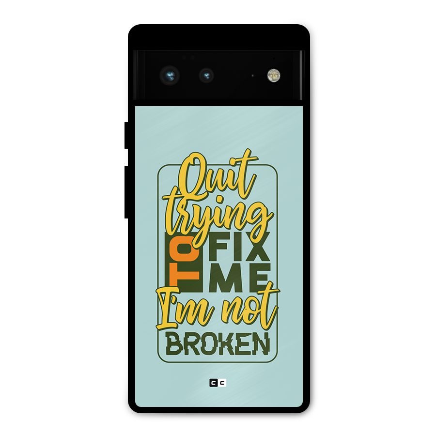 Not Broken Metal Back Case for Google Pixel 6