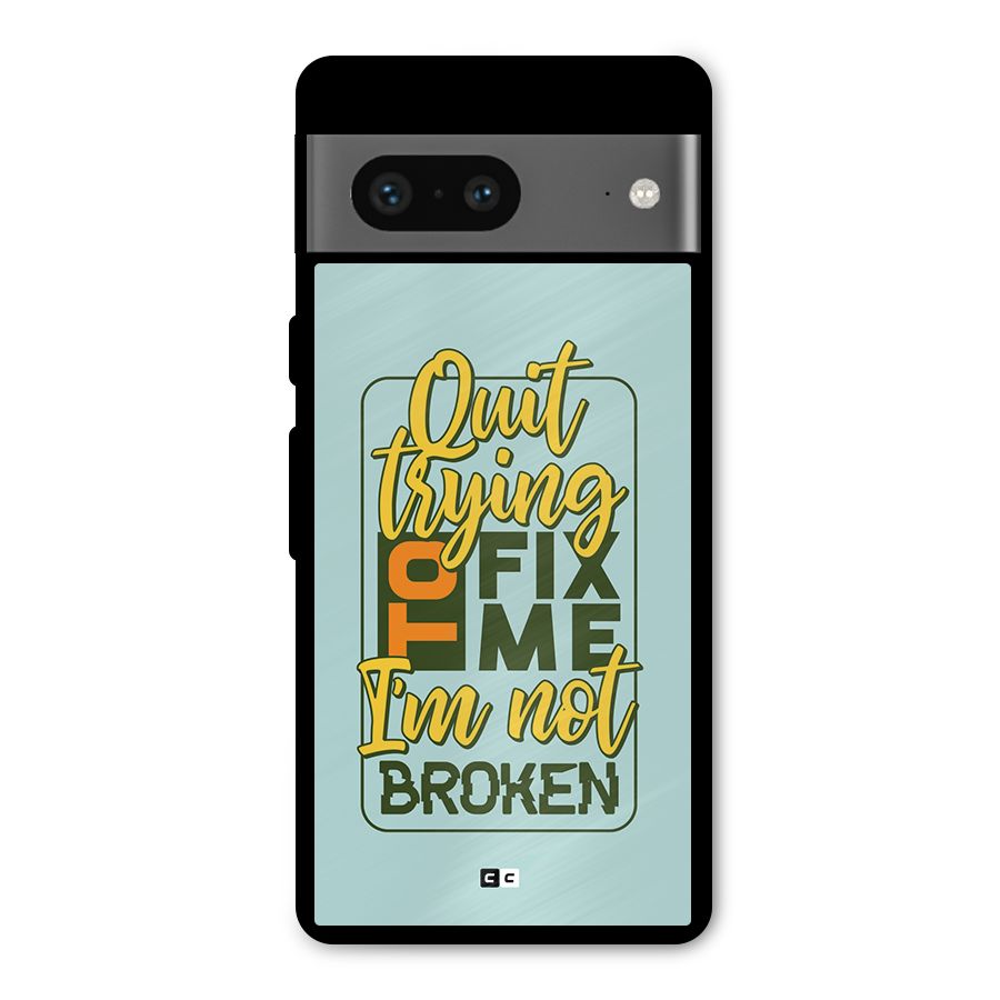 Not Broken Metal Back Case for Google Pixel 7