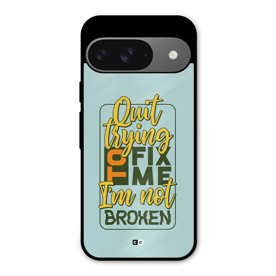 Not Broken Metal Back Case for Google Pixel 9