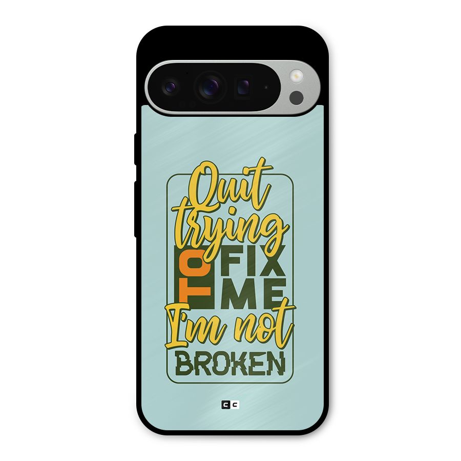 Not Broken Metal Back Case for Google Pixel 9 Pro XL
