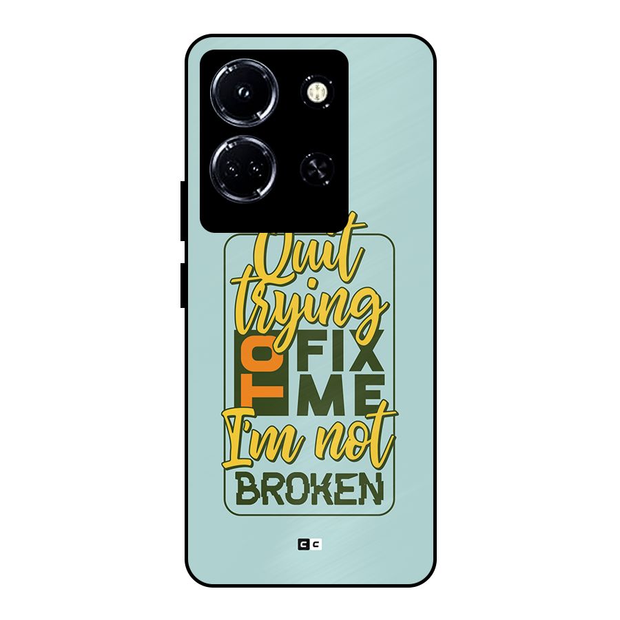 Not Broken Metal Back Case for Infinix Note 30 5G